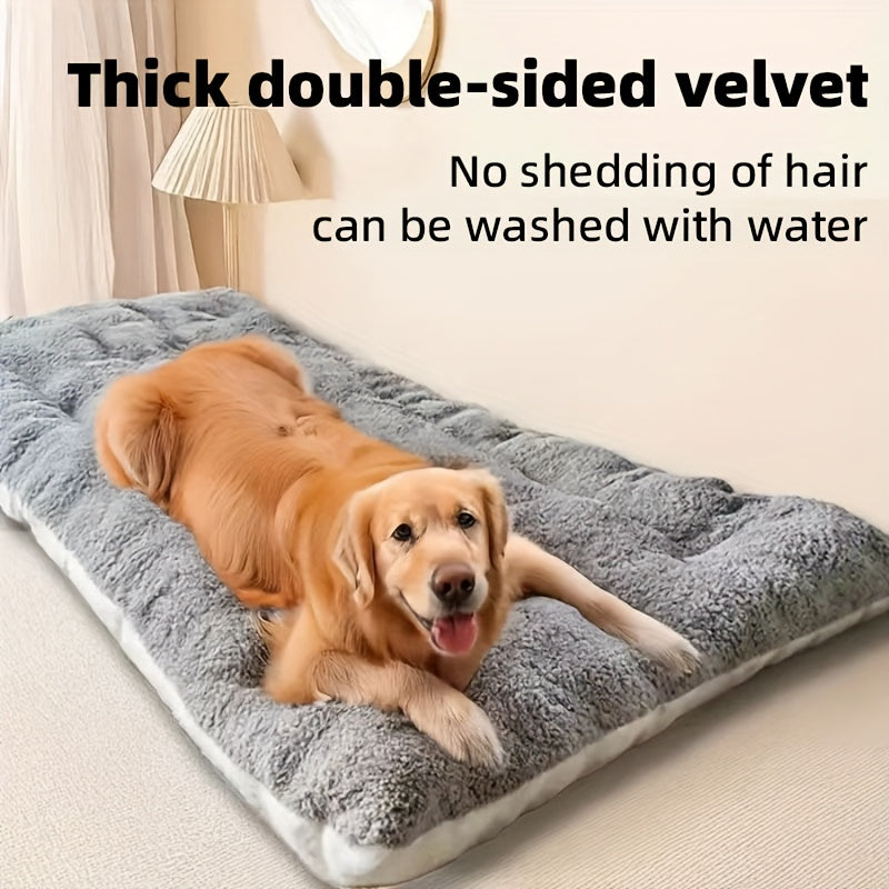 A holiday gift for the dog. A warm dog bed in winter. Dog kennel. Dog cage mat. Dog cage mat. Comfortable and soft dog mattress. Dog mattress. Pet bed. Pet bed. Pet mat. Suitable for large dogs such as Golden Retrievers and German Shepherds