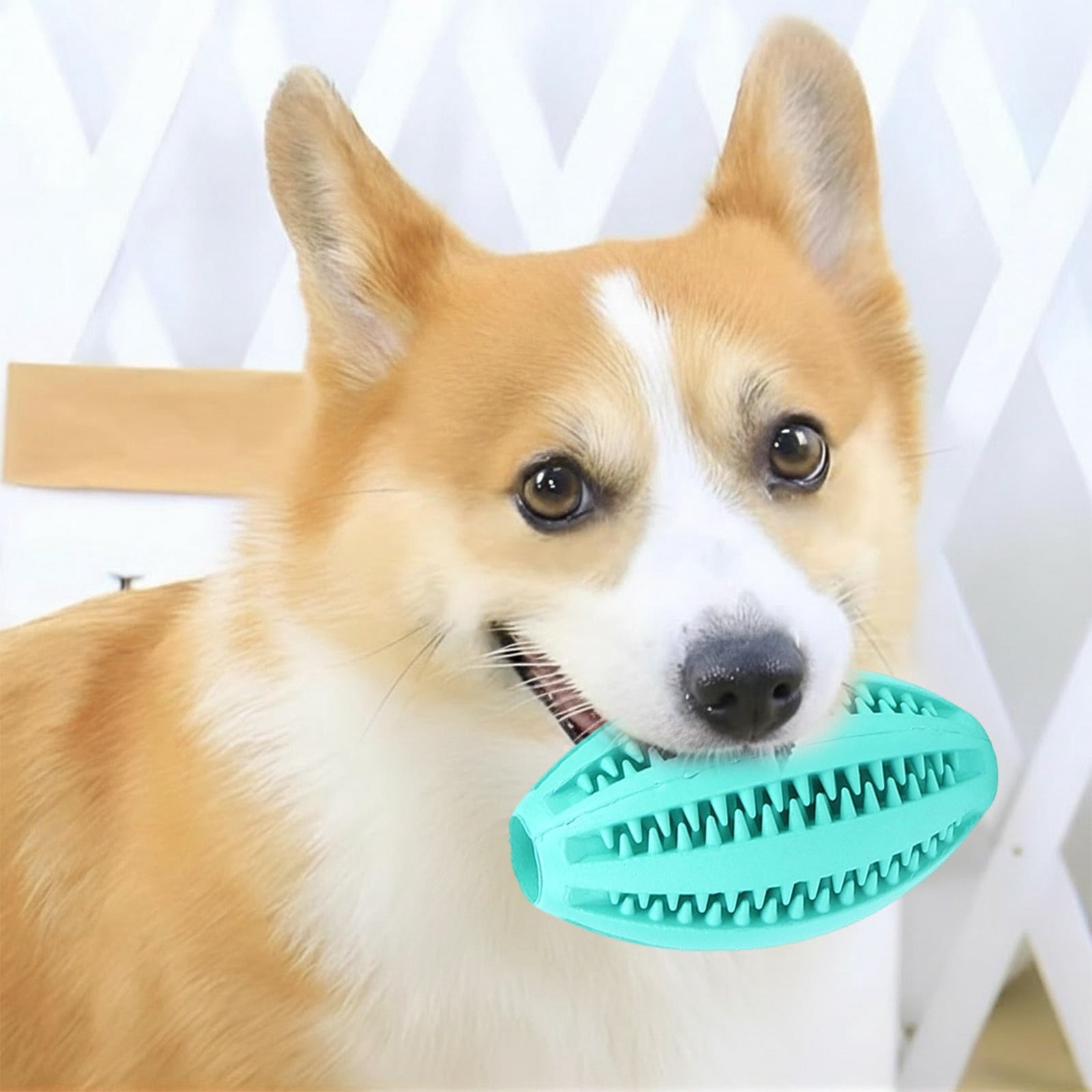 LGCASL Pet Toy Ball Dog Puzzle Toy 1 Pack Interactive Dog Toys for Dispensing Puppy Toys for Teething Puppy for Teeth/Slow Feeder/Iq Training/Playing, Yellow Light blue