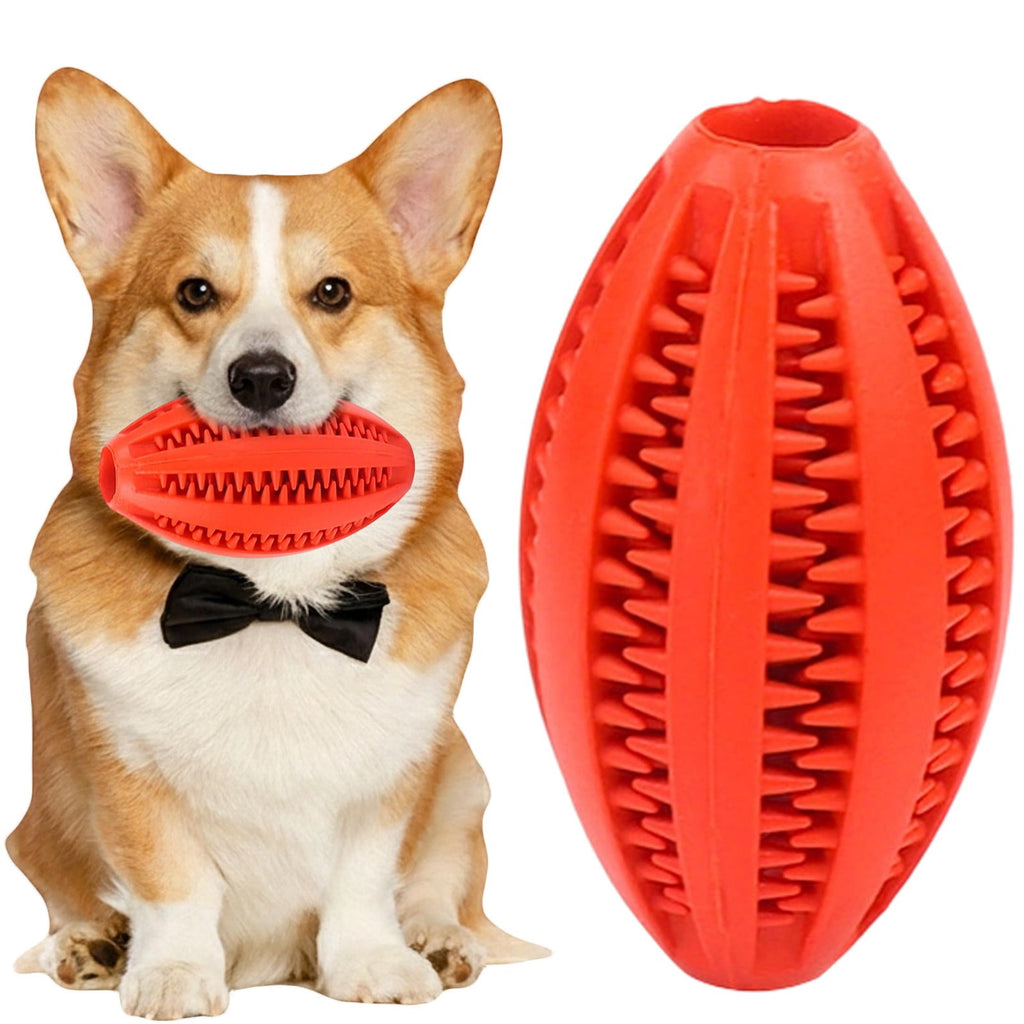LGCASL Pet Toy Ball Dog Puzzle Toy 1 Pack Interactive Dog Toys for Dispensing Puppy Toys for Teething Puppy for Teeth/Slow Feeder/Iq Training/Playing, Yellow Red