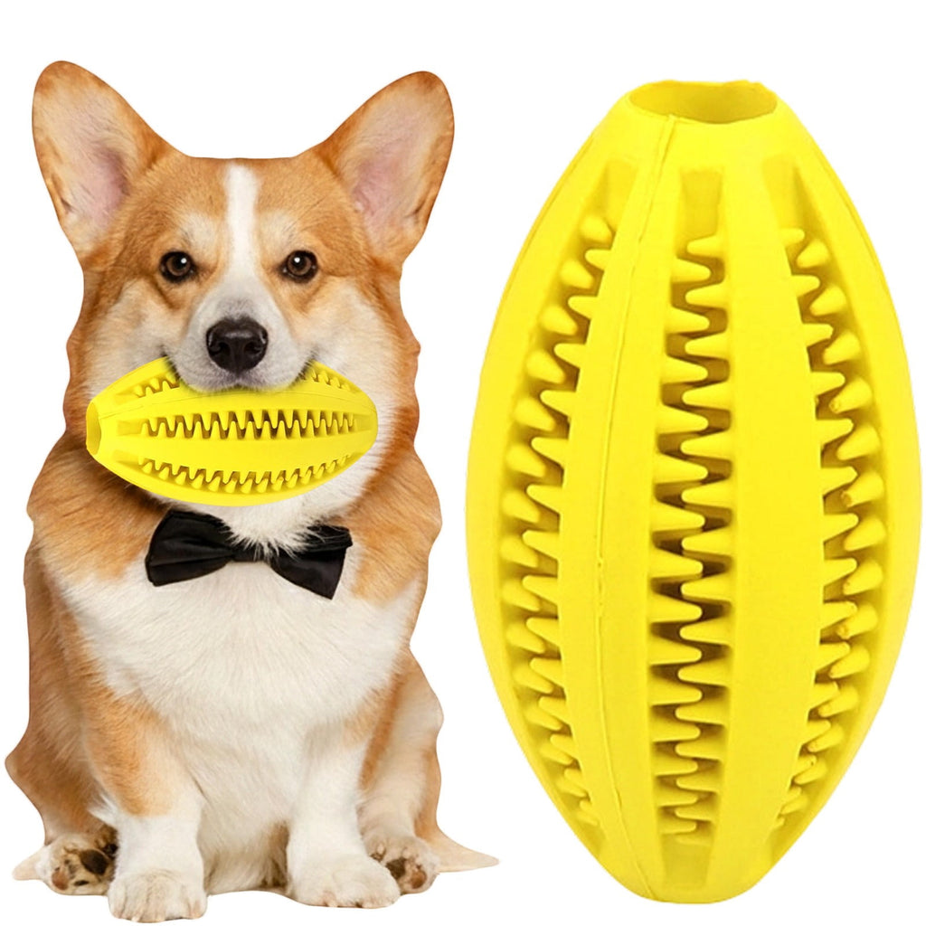 LGCASL Pet Toy Ball Dog Puzzle Toy 1 Pack Interactive Dog Toys for Dispensing Puppy Toys for Teething Puppy for Teeth/Slow Feeder/Iq Training/Playing Yellow