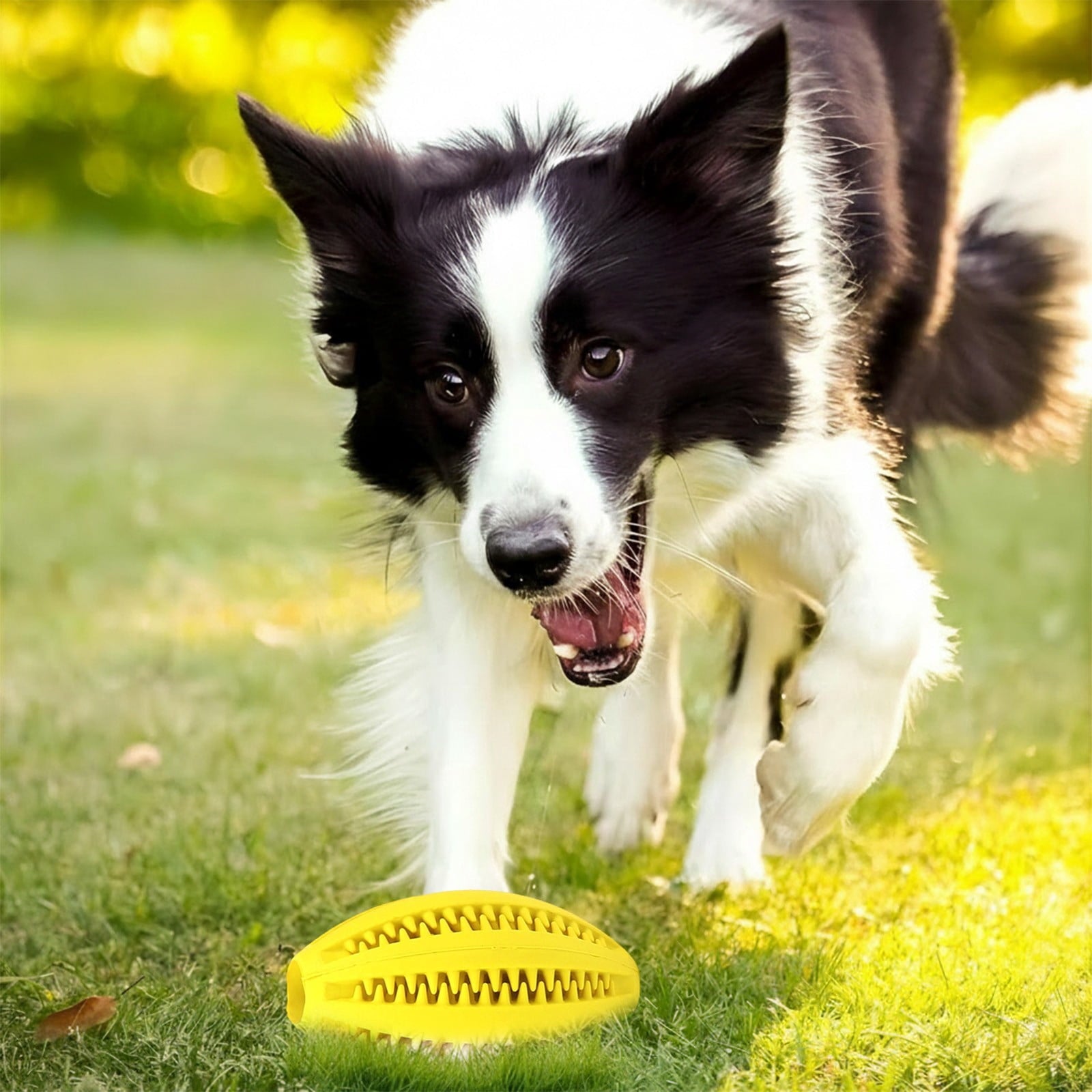 LGCASL Pet Toy Ball Dog Puzzle Toy 1 Pack Interactive Dog Toys for Dispensing Puppy Toys for Teething Puppy for Teeth/Slow Feeder/Iq Training/Playing Yellow