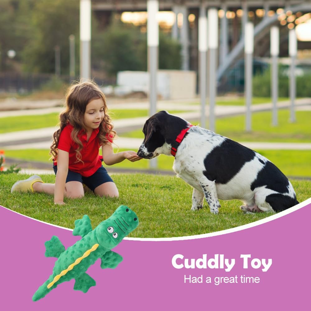 Interactive Dog Toys, 2026 New Cute Squeaky Chew Toys for Dogs, Durable Soft Plush with Squeaker Aggressive Chewers Small Medium Large Breed Dogs (Blue) Blue